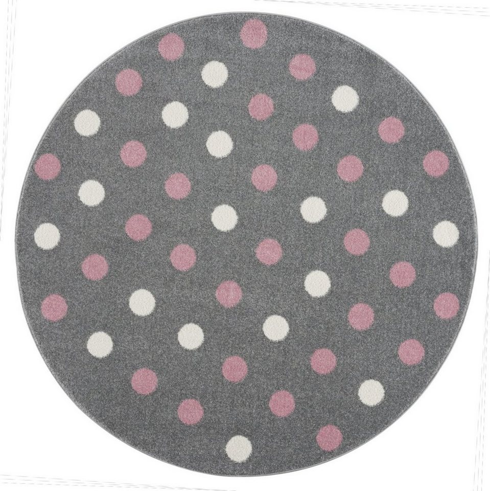 Kinderteppich Bubbles rund, Happy Rugs, rund, Höhe: 18 mm, weicher Flor von Happy Rugs