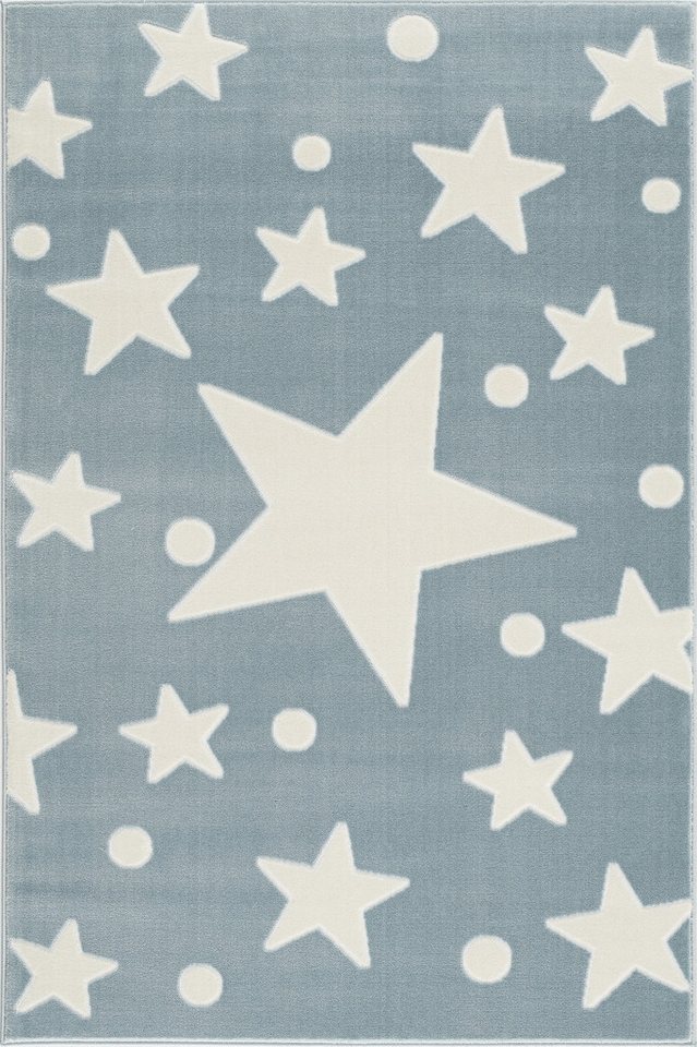 Kinderteppich Estrella, Happy Rugs, rechteckig, Höhe: 18 mm, weicher Flor von Happy Rugs