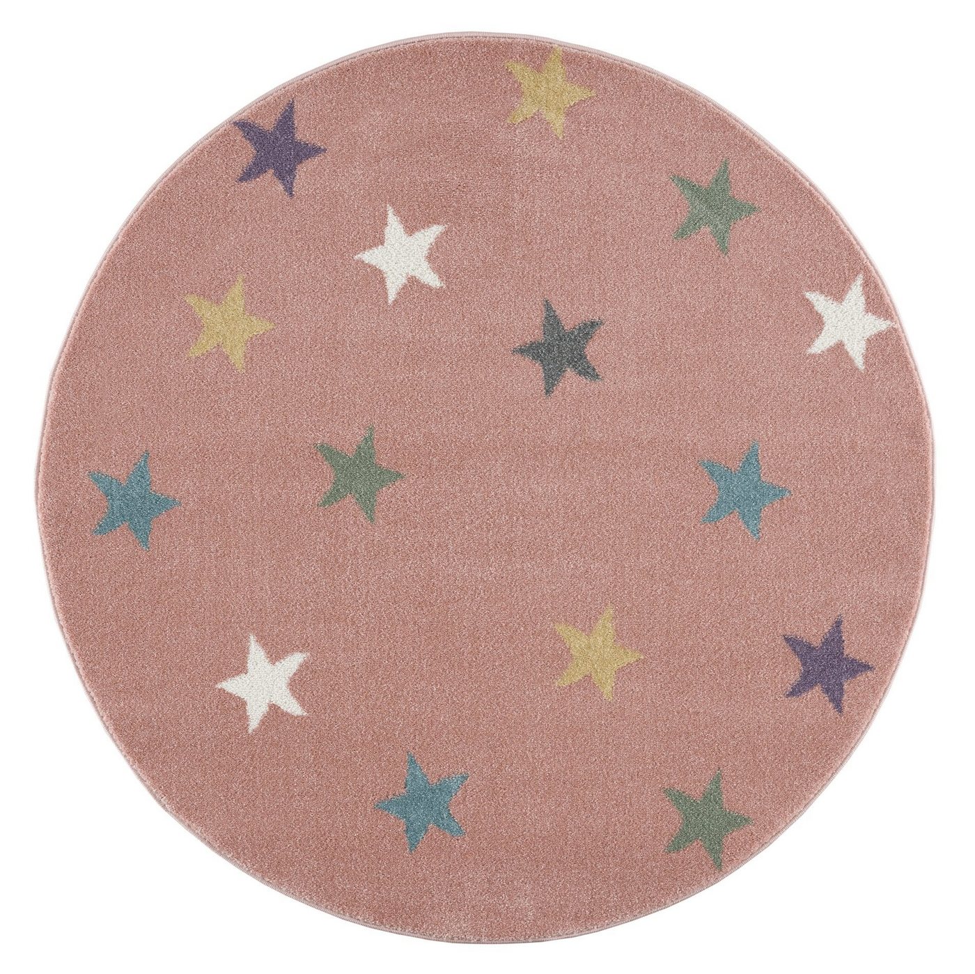 Kinderteppich Fame rund, Happy Rugs, rund, Höhe: 18 mm, weicher Flor von Happy Rugs