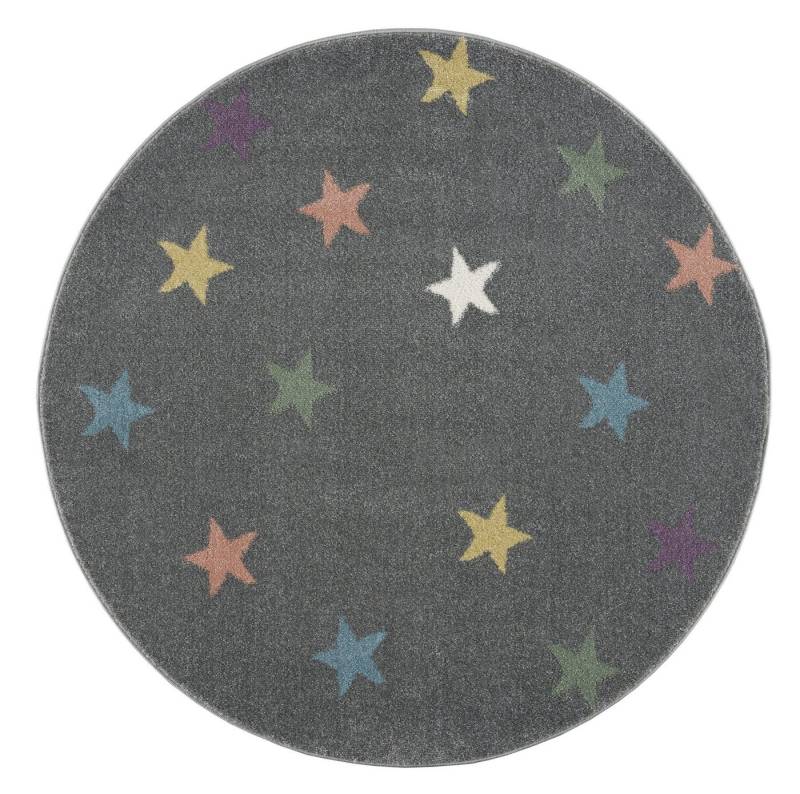 Kinderteppich Fame rund, Happy Rugs, rund, Höhe: 18 mm, weicher Flor von Happy Rugs