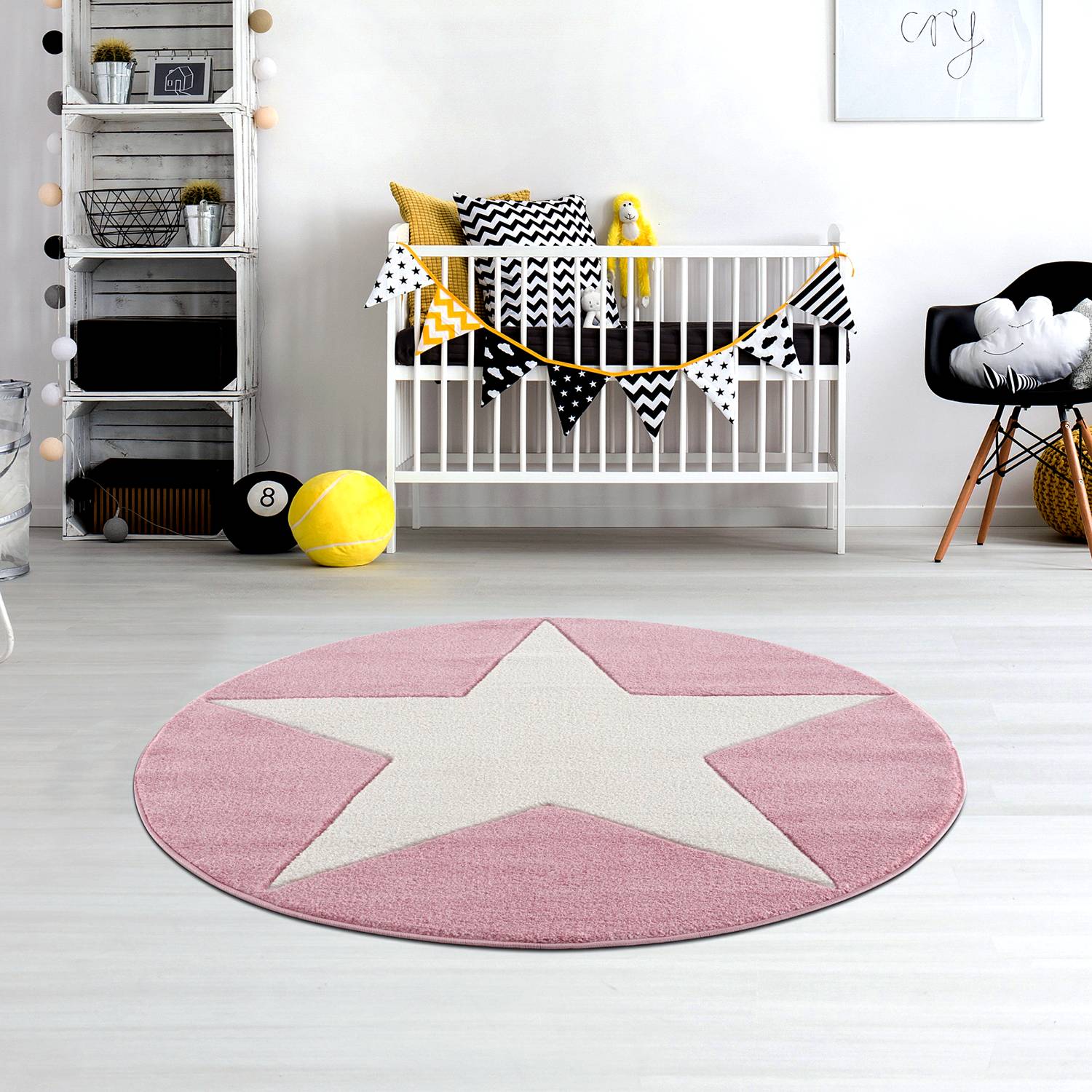 Kinderteppich Shootingstar Rund von Happy Rugs