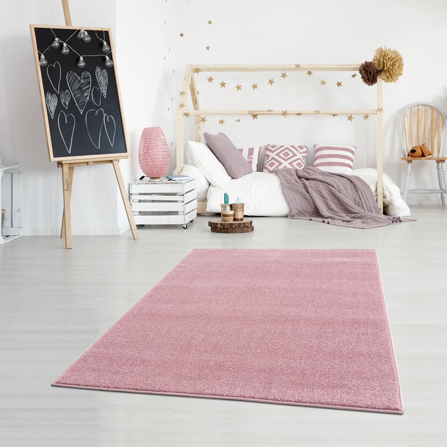 Kinderteppich Uni von Happy Rugs