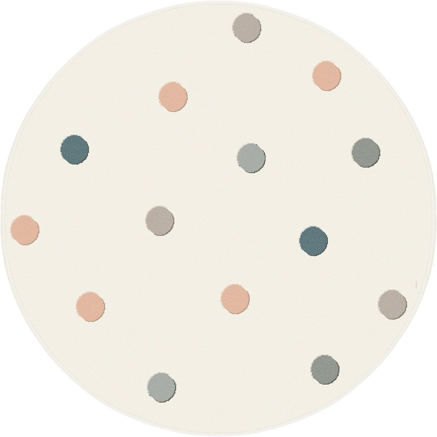 Kinderteppich Wheel rund, Happy Rugs, rund, Höhe: 18 mm, weicher Flor von Happy Rugs