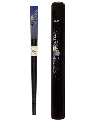 Happy Sales HSKS8/B Blue Floral Chopsticks in Case von Happy Sales