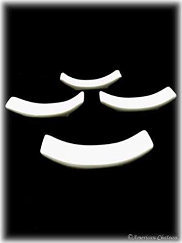 Happy Sales Messerhalter aus Porzellan, Weiß, 6 Stück von Happy Sales