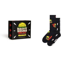 Happy Socks Langsocken, (2er Pack), mit coolem Burger-Motiv von Happy Socks