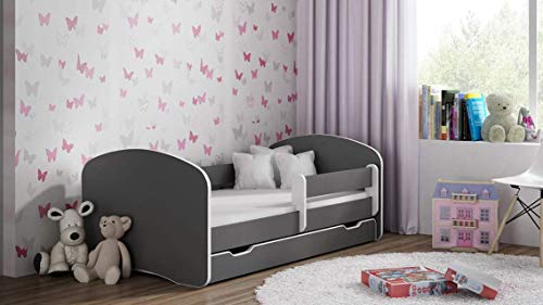 Happy Babies BDW NEU Kinderbett mit 2 Liegeflächen und 2 Matratzen DOPELLBETT 180x90 ALLEGraphit - für Mädchen und Jungen JUGENDBETT || KOSTELNOS Versand || von Happy Babies