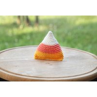 Gehäkelte Candy Corn Ornament Halloween Tier Tablett Dekor von HappyBabyCrochetToys