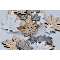 18 Stück Herbstahornblätter 3 Größen, Mix Farben, Herbst Wohnkultur, Rustikale Hauseinweihung Aus Holz, Herbstlaub Ornamente, Ahornblatt Holz von HappyCraftsDIY