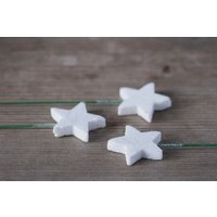 5Pics Weihnachten Stern Topper Funkelngroße Große Weiße Styropor Sterne Für Dekorationen Kuchen Tisch Dekor von HappyCraftsDIY