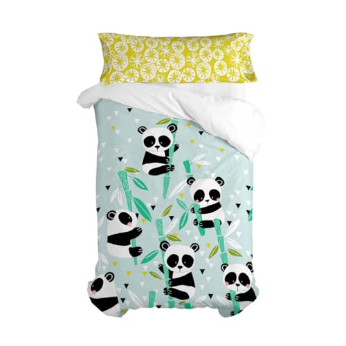 HappyFriday Moshi Moshi Panda Garden Blue Bettwäsche-Set, für 105-cm-Bett, 2-teilig HappyFriday Moshi Moshi Panda Garden Blue Bettwäsche-Set, für 105-cm-Bett, 2-teilig von happyfriday
