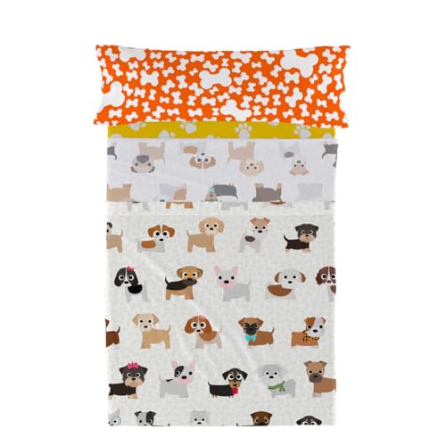 HappyFriday Mr Fox Dogs Bettwäsche-Set, Mehrfarbig, für 105 cm breite Betten, 2-teilig HappyFriday Mr Fox Dogs Bettwäsche-Set, Mehrfarbig, für 105 cm breite Betten, 2-teilig von happyfriday