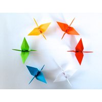50 X Origami Kranich Crane in 7 Farben Verfügbar von HappyFridayWorks
