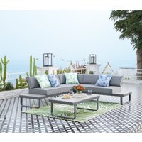 Happy Home Ecklounge-Set 4 tlg. HGS53-GRA mit Sitzkissen in grau von HappyHome