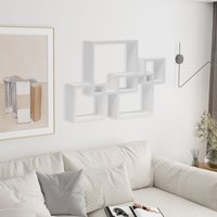 Happy Home Quadratisches 4er Set Wandregal HWR17-WEI weiß von Happy Home