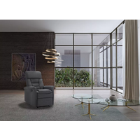 TV Relaxsessel mit Liegefunktion Stoffbezug, ca. 73 x 85,5 x 104 cm - Grau von Happy Home