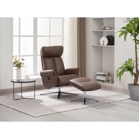 Happy Home elektrisch verstellbarer Relaxsessel mit Hocker HWP51-BRN braun von HappyHome