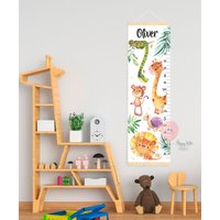 Safari Tier Wachstumstabelle Für Little Forscher Zimmer von HappyKidsStoreUA