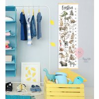 Tiere Alphabet Wachstumstabelle Abc Messlatte Lehrtafel Kinderzimmer Kunst Dekoration Dusche Oder Geburtstag Geschenk von HappyKidsStoreUA