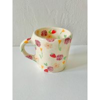 Vorbestellung Rosie Erdbeeren Handgemachte Keramik-Erdbeer Tasse-Handgemachte Tasse-Obst Tasse Handgemacht-Süße Für Sie-Handgemachte von HappyLilBear