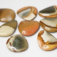 Polychrome Jaspis Flache Palm Stone Sie Wählen von HappyMinerals