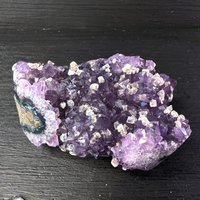 Zucker Amethyst | Geschliffene Kanten Mit Calcit Aus Uruguay von HappyMinerals