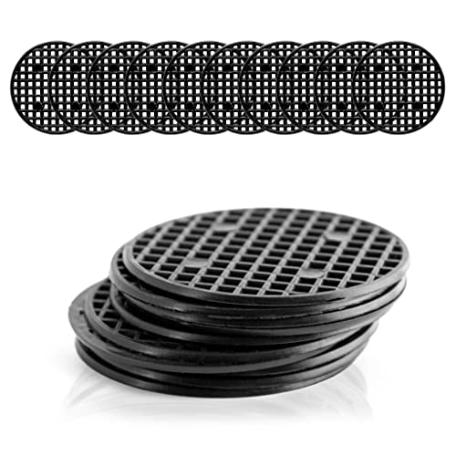 HappySeed 10er Set Bonsai Abdecknetz aus Kunststoff, Schwarz - Drainage Gitter rund für Bonsai Schale, Blumentopf oder Pflanzkübel - ⌀ 5,5 cm HappySeed 10er Set Bonsai Abdecknetz aus Kunststoff, Schwarz - Drainage Gitter rund für Bonsai Schale, Blumentopf oder Pflanzkübel - ⌀ 5,5 cm von HappySeed