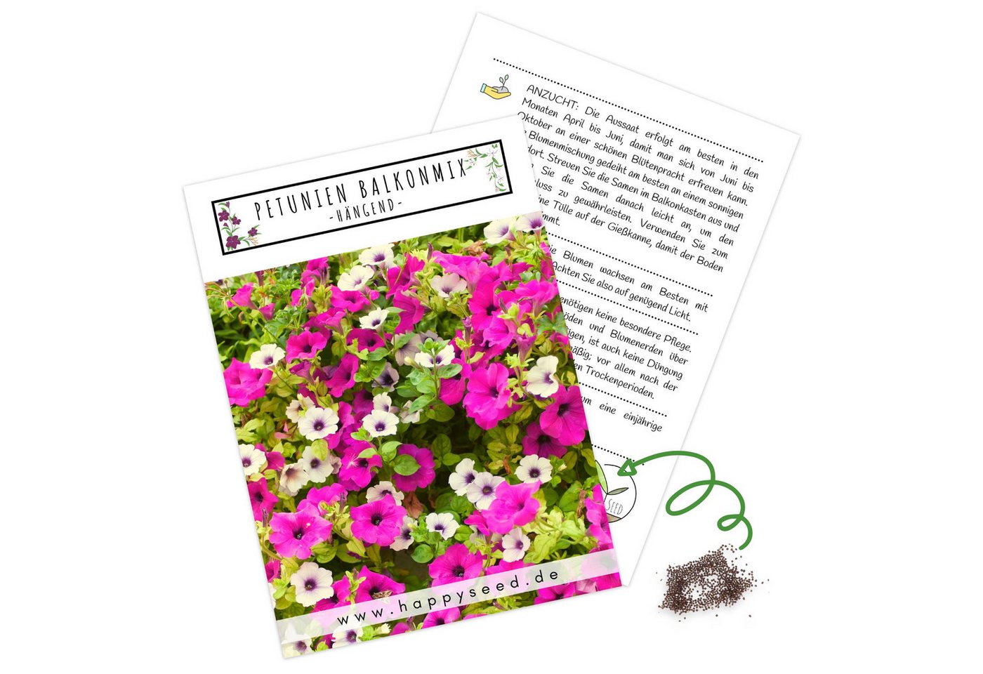 HappySeed Blumensamen Blumensamen Balkonkasten Mischung - Petunien Mix, Blumen HappySeed Blumensamen Blumensamen Balkonkasten Mischung - Petunien Mix, Blumen von HappySeed