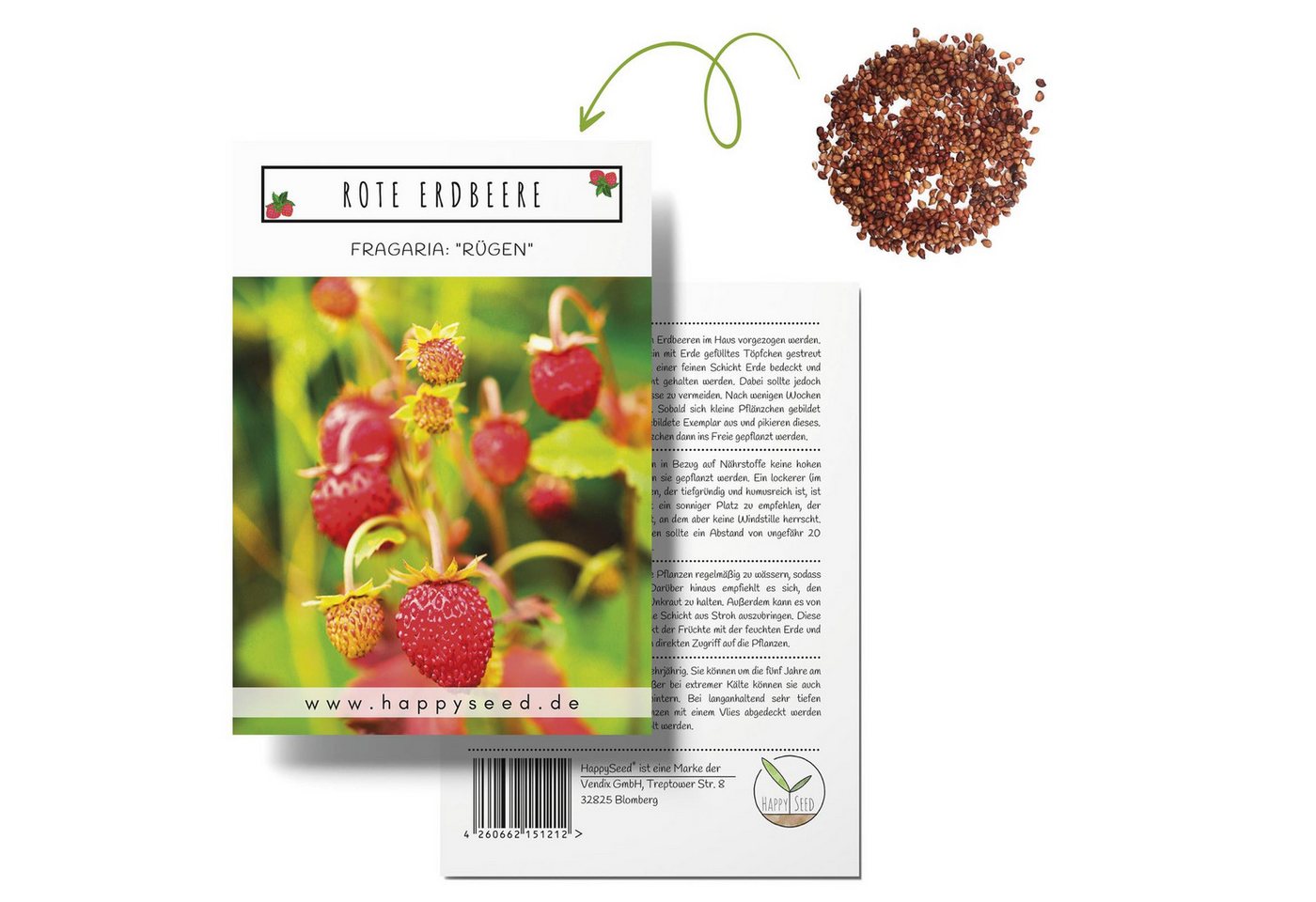 HappySeed Blumensamen Erdbeeren Samen - Fragaria, Blumen HappySeed Blumensamen Erdbeeren Samen - Fragaria, Blumen von HappySeed