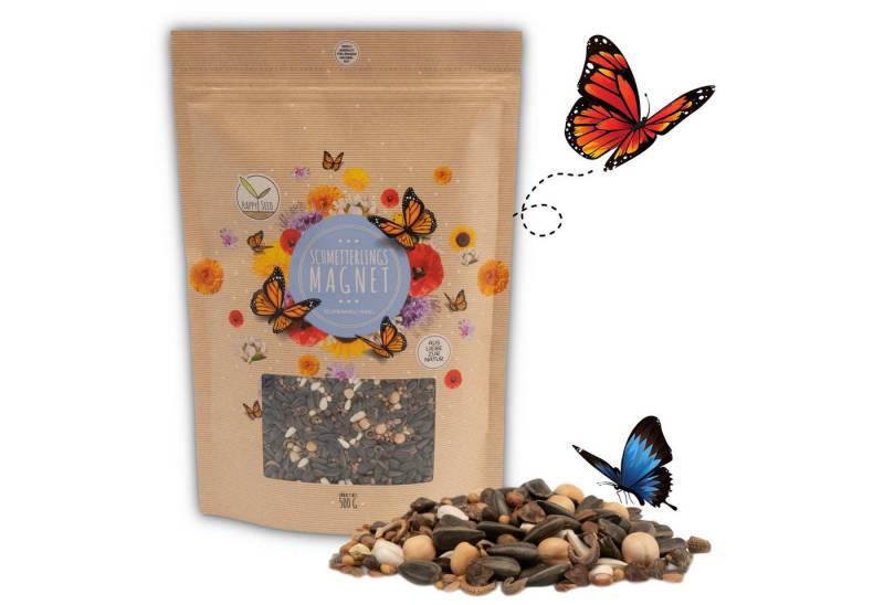 HappySeed Blumensamen Schmetterlingswiese Samen für eine buinte Blumenwiese (bunt), 0.5 kg, Bienenfreundlich von HappySeed