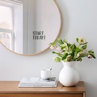 starte Noch Heute Spiegel Aufkleber. Tägliche Affirmation, Inspiration, Positive Vibes Und Motivations-Zitat-Aufkleber. Perfektes Geschenk Für von HappySoots