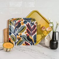 Rectangular Tray 32×32 cm - Happybirds | Serving Tray, Breakfast & Decorative Handmade From Wood, Sustainable Rectangular Tray 32×32 cm - Happybirds | Serving Tray, Breakfast & Decorative Handmade From Wood, Sustainable von HappyTraysDesign