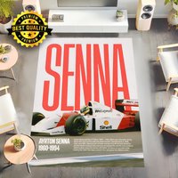 Ayrton Senna Race Car Pilot Area Rugs, Formula 1 Floor Mat, Gran Prix Home Decor, Racing Fan Gift, F1 Room Rug Ayrton Senna Race Car Pilot Area Rugs, Formula 1 Floor Mat, Gran Prix Home Decor, Racing Fan Gift, F1 Room Rug von HappyWallsArtGallery