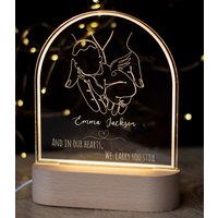 Engel Baby Sympathie Geschenk, Led Licht, Fehlgeburt Andenken, Gedenkgeschenk von HappyWeddingArt