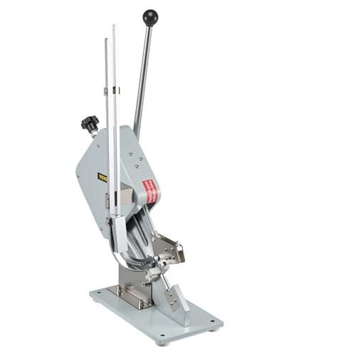 Happybuy Hochwertige manuelle u-förmige Wurst-Klipper-Schneidemaschine mit einer Schachtel Clips (5000 Stk.), robuste Brot Schneidemaschine aus A304-Feinstahl, klappbarer Allesschneider, 37x19x57 cm von Happybuy