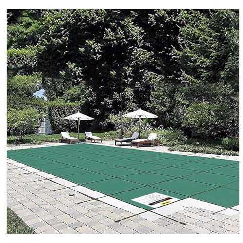 VEVOR Pool Abdeckplane 6,7 x 12,8 m Polypropylen Winterabdeckplane Passend für 6,1 x 12,2 m Poolgröße Poolplane poolabdeckung Winterabdeckung Poolüberdachung von Happybuy