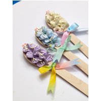 Fake Sahne Löffel Oster Dekor Set Mit Drei Löffeln von HappyhatterTreasures