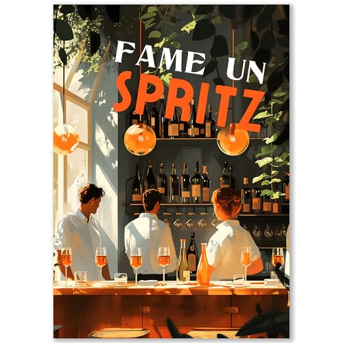Happymotive – Aperol Poster Serie | 21 Designs, Aperol in Venedig & Rezept-Illustrationen | Wandbilder für Küche, Wohnzimmer & Bars | Premium Druck auf 300g Papier | DIN A3 & A4 von Happymotive