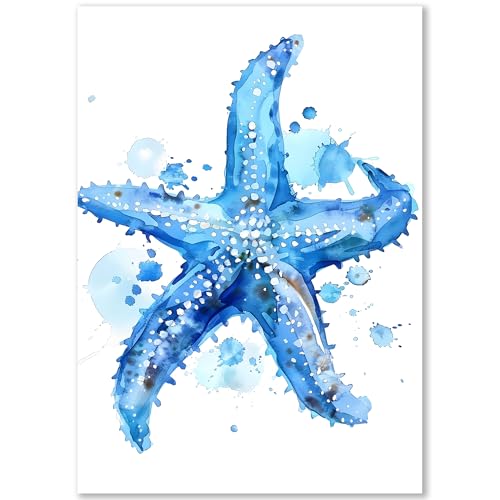 Happymotive – Poster Meer-Motive DIN A2, A3 & A4 | Wandbilder in Pastellfarben | Moderne Wanddeko für Wohnzimmer, Schlafzimmer & Badezimmer | Druck auf 300g Papier von Happymotive