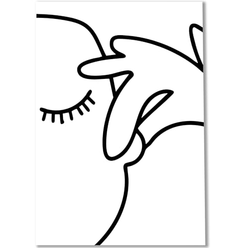Happymotive Poster & Kunstdrucke – Bilder Badezimmer und Bad Deko, Toilette & Gäste-WC – stilvolle Wandgestaltung – A4 (20x30) Premium 300g Papier ohne Rahmen von Happymotive