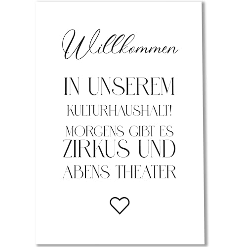 Happymotive Poster & Kunstdrucke – Bilder Badezimmer und Bad Deko, Toilette & Gäste-WC – stilvolle Wandgestaltung – A4 (20x30) Premium 300g Papier ohne Rahmen von Happymotive