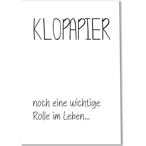 Happymotive Poster & Kunstdrucke – Bilder Badezimmer und Bad Deko, Toilette & Gäste-WC – stilvolle Wandgestaltung – A4 (20x30) Premium 300g Papier ohne Rahmen von Happymotive