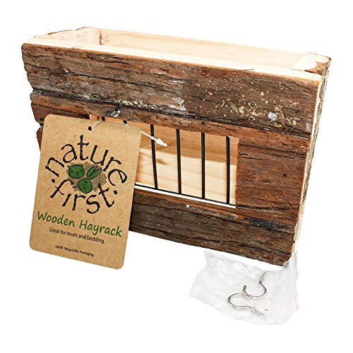 (Natural Textures) Raw Small Animal Wooden Hayrack von Happy pet