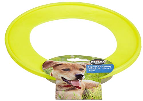 Happy Pet Hoop La Hoop Hundespielzeug, stark, robust, Spaß, interaktives Kauen im Freien, Spielen, Fangen, Apportieren, leichtes Zerren, Werfen für alle Rassen, 990 g, L Happy Pet Hoop La Hoop Hundespielzeug, stark, robust, Spaß, interaktives Kauen im Freien, Spielen, Fangen, Apportieren, leichtes Zerren, Werfen für alle Rassen, 990 g, L von HAPPYPET