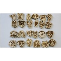 Hunderasse Holzmagnete Kühlschrank Dekor, Geschenk Für Hundeliebhaber von HappysGiftandApparel