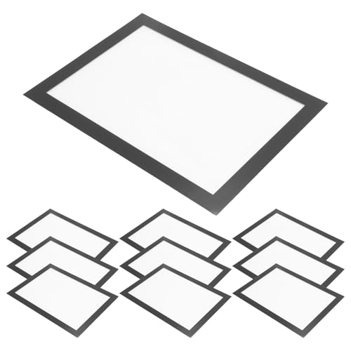 Happysnow 10 Stück A5 Magnetische Diamant-Kunstrahmen, Selbstklebender Magnetischer Bilderrahmen, Diamant-Gemälderahmen, Ausstellungsrahmen, Einfache Installation, Einfach zu Verwenden, Schwarz Happysnow 10 Stück A5 Magnetische Diamant-Kunstrahmen, Selbstklebender Magnetischer Bilderrahmen, Diamant-Gemälderahmen, Ausstellungsrahmen, Einfache Installation, Einfach zu Verwenden, Schwarz von Happysnow