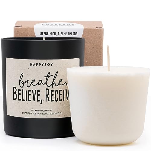 Duftkerze + Refill Wachs - Yoga Meditation Duftkerze im Glas mit Spruch aus Soja natürlich handgemacht - nachhaltig persönlich Geschenk Geschenkidee für beste Freundin Mama Freund zum Geburtstag Duftkerze + Refill Wachs - Yoga Meditation Duftkerze im Glas mit Spruch aus Soja natürlich handgemacht - nachhaltig persönlich Geschenk Geschenkidee für beste Freundin Mama Freund zum Geburtstag von Happysoy