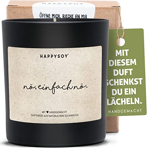 Lustiges Geschenk Duftkerze im Glas mit Spruch aus Sojawachs - natürlich handgemacht in Deutschland - schöne Geschenkidee für beste Freundin Freund Mama - Dekoidee, gemütliches Zuhause - vegane Kerze von Happysoy