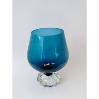 Vintage Aseda Schweden Bo Borgstrom Blau Vase von HappythingsLT