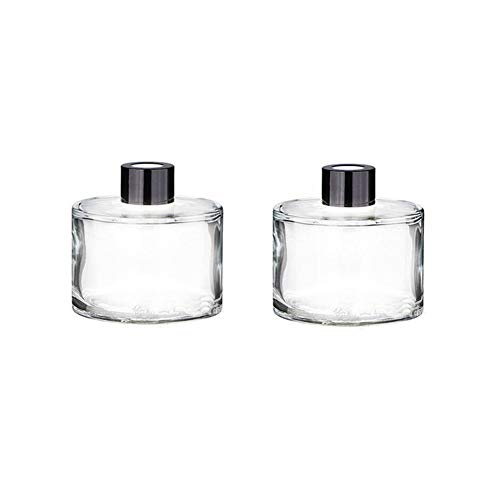 2 PCS 50ml/1.7oz Leerer Klarglas Diffusor Jars Flasche Aromatherapie Duft Refill Aroma Dispenser für DIY Ersatz Reed Diffuser Sets Craft Projects Hochzeit Party Dekor von Happyupcity